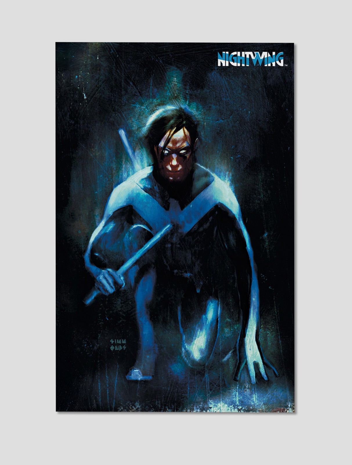 Nightwing Midnight Guardian Premium Giclee Print Poster 11x17 DC Comics Wall Art