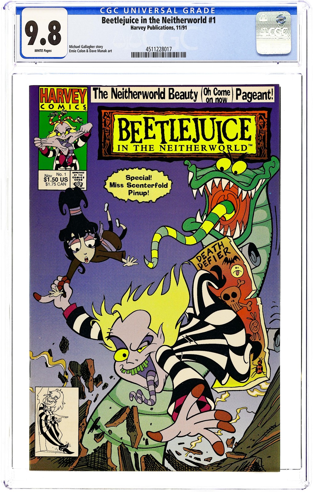 Beetlejuice in the Neitherworld #1 CGC 9.8 1991 4511228017