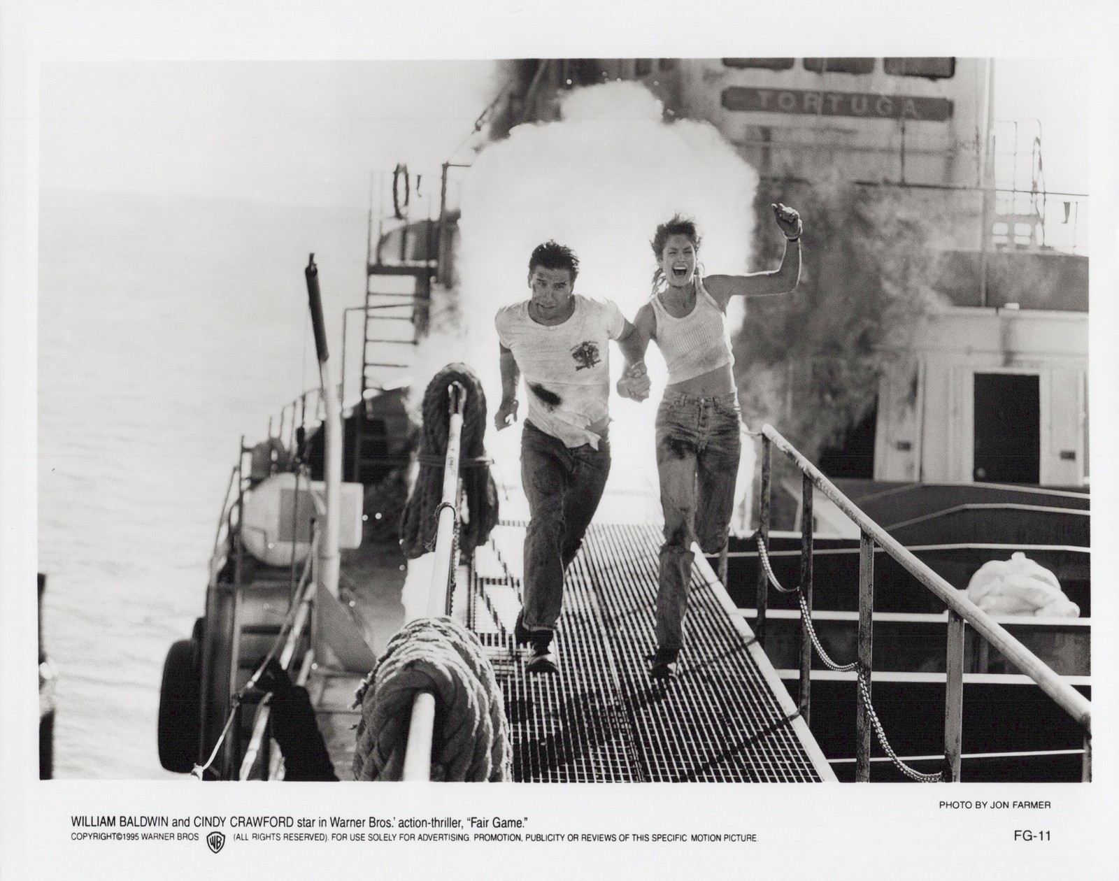 Fair Game Movie Miami Baldwin Crawford 1995 - Original Press Photo