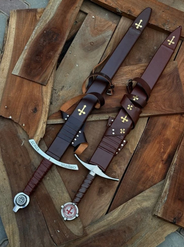 Faithkeeper The Accolade Sword of the Knights Templar Hand forged Medieval Sword