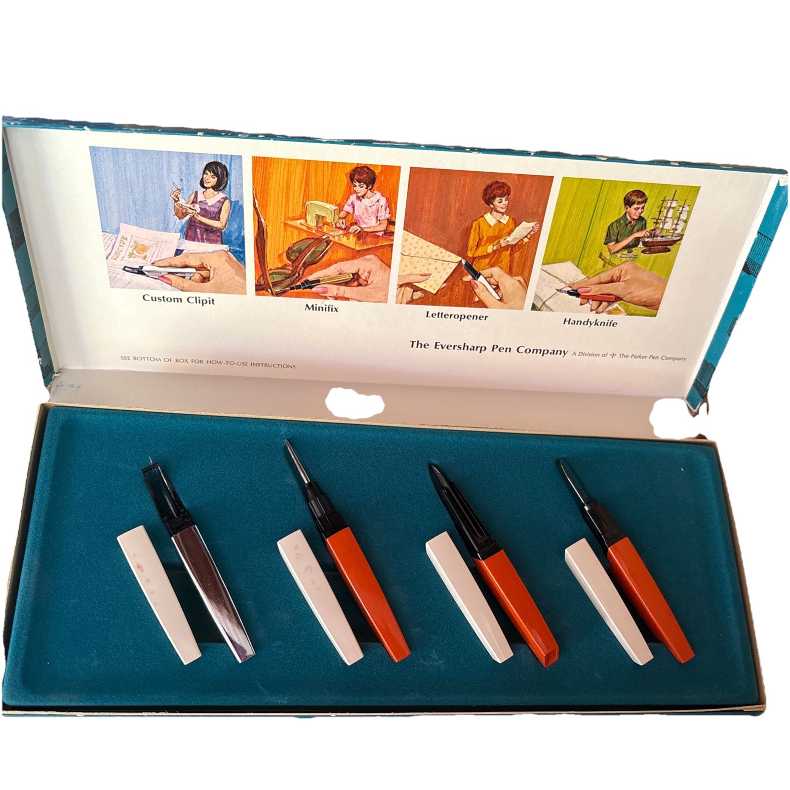 Eversharp by Parker Pen Co. Time & Worksaver Ensemble - Unused In Box - c. 1960 Eversharp by Parker Pen Co. Time & Worksaver Ensemble - Unused In Box - c. 1960
