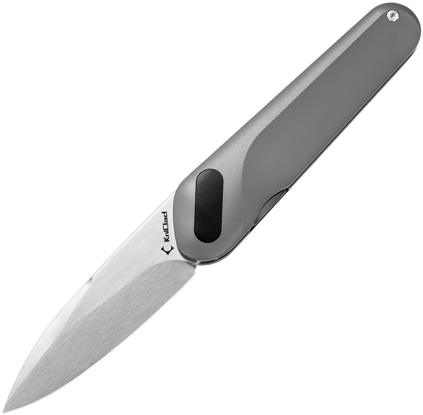 KniClad Knives Ginren Linerlock Dark Gray Titanium Folding S35VN Knife K0011