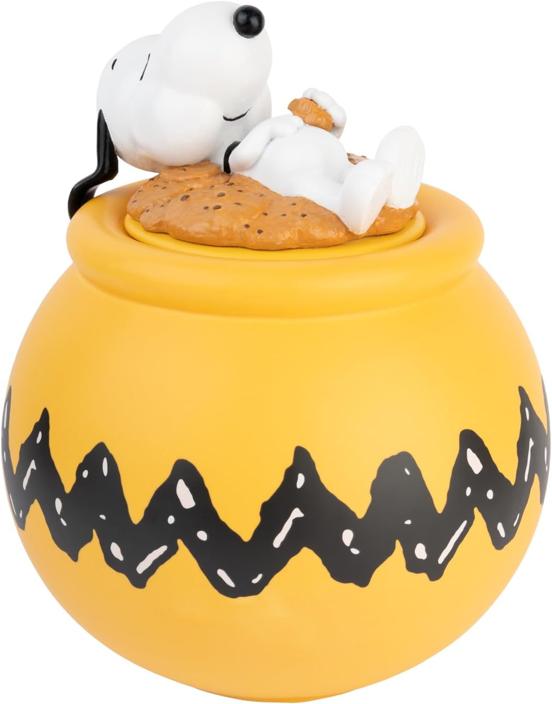 Snoopy Cookie Jar with Lid | Snacks Canister | 20.5 X 20.5 X 24.6 Cm