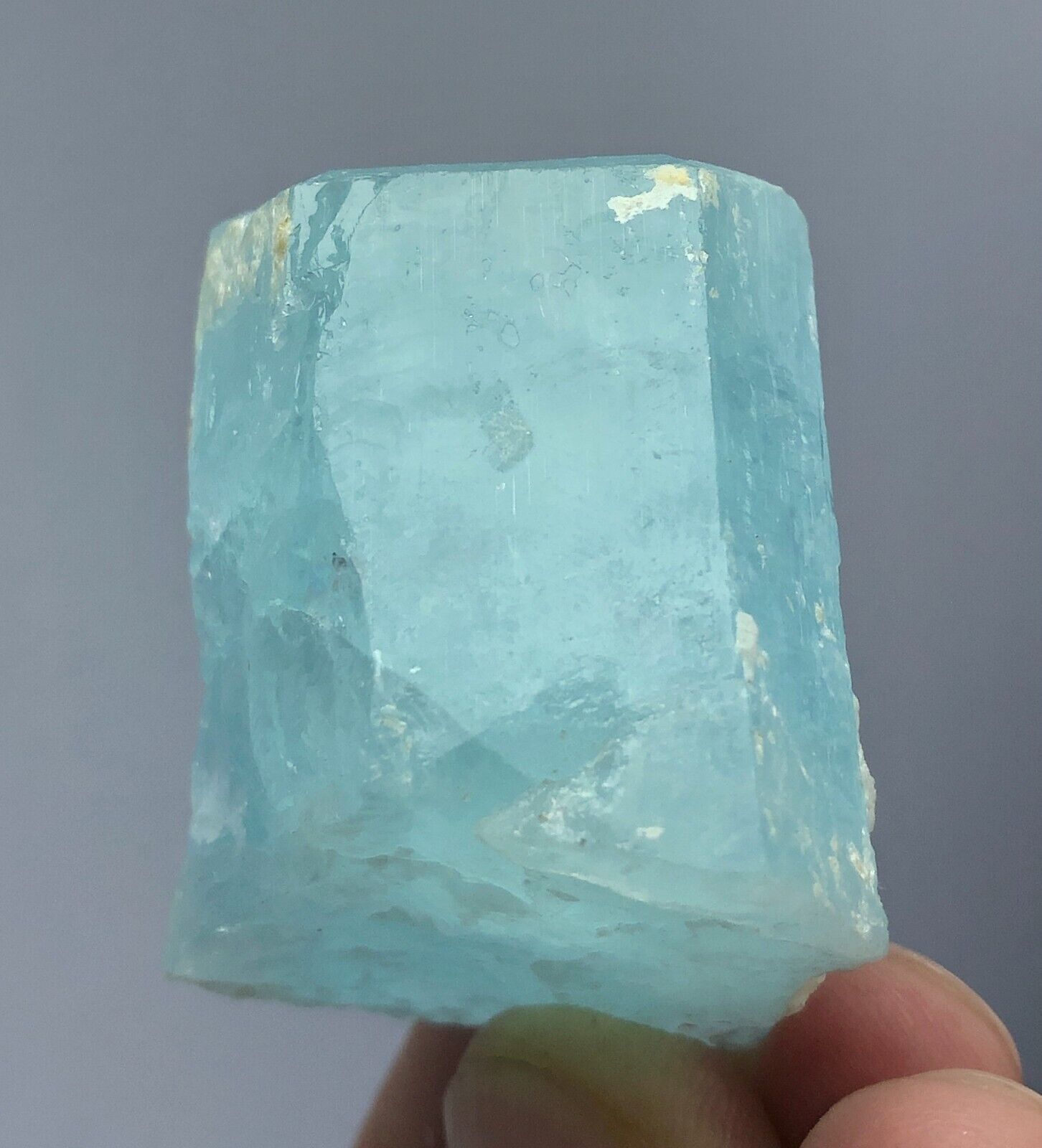 49 Gram Natural Blue Aquamarine Terminated Crystal, Shigar Valley Pakistan