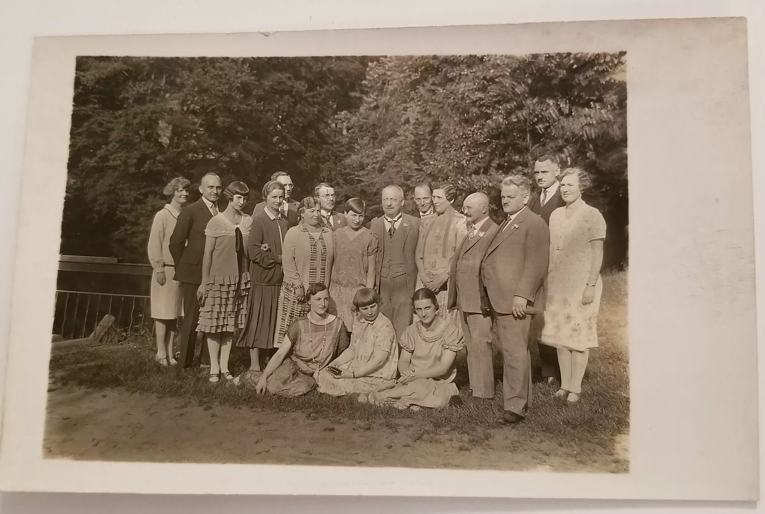 Vintage Real Photo Postcard German Family Germany History Picture