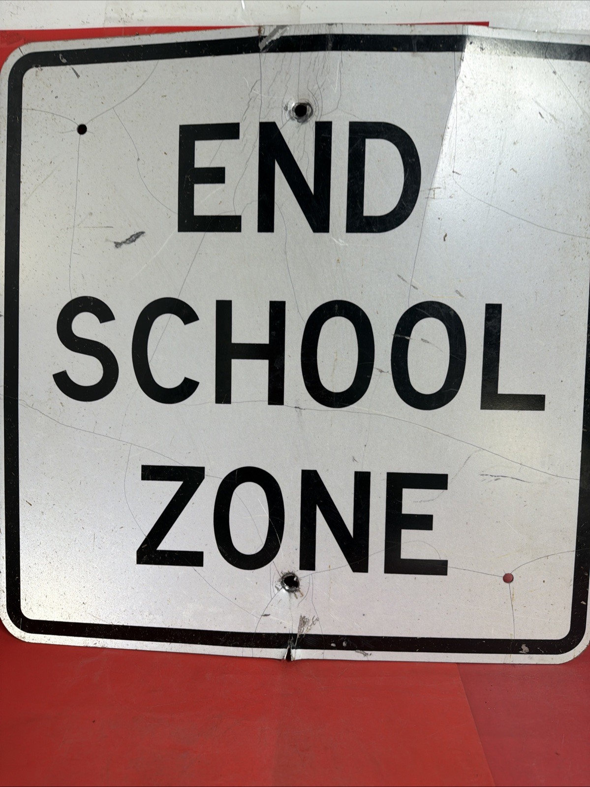 End School Zone Reflective Aluminum Road Sign 24”x24”