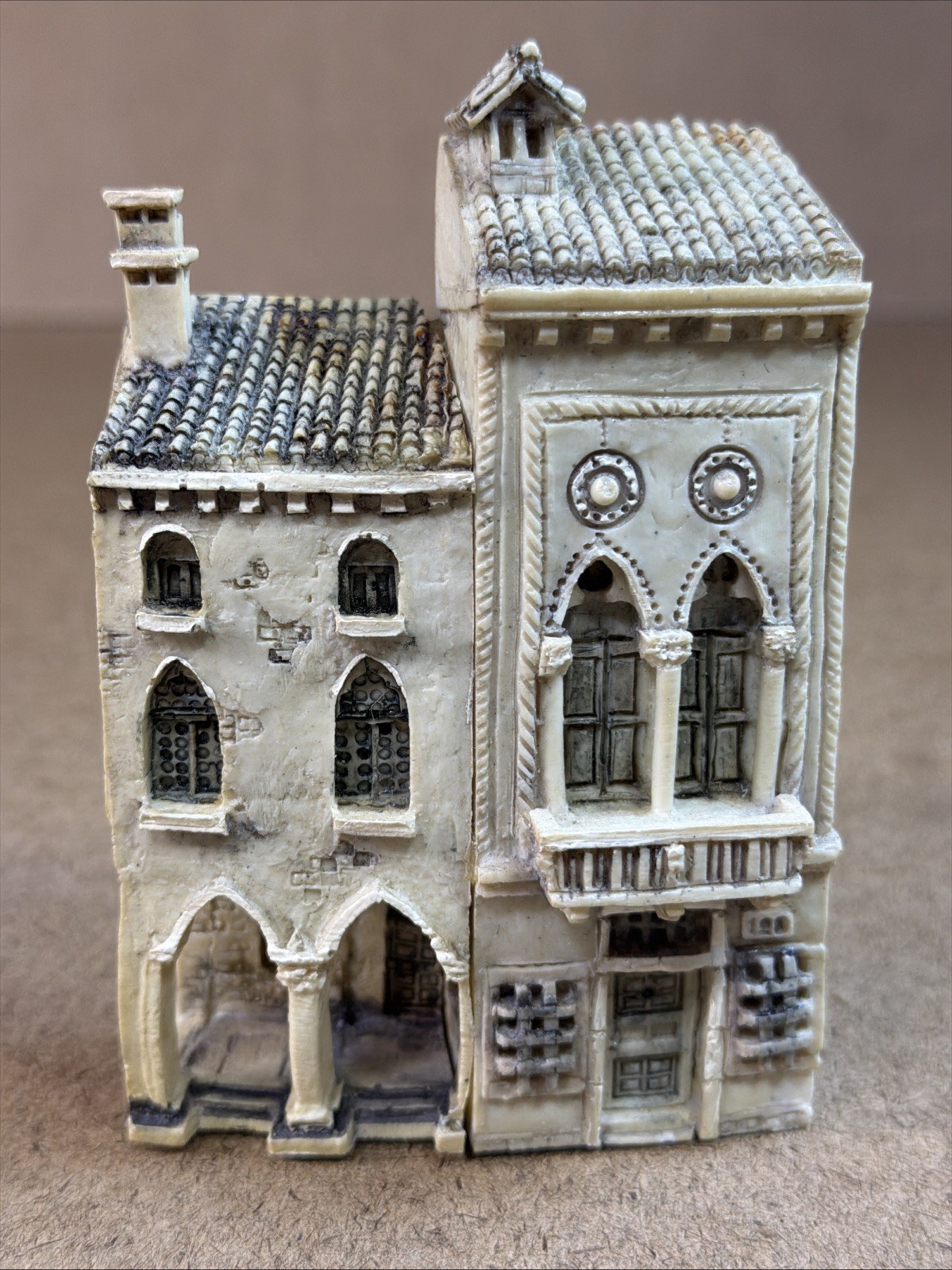 VTG MINIATURE HOUSES VENICE ITALY Signed Venezia Giovanni Moro Used VGC WOW 5”
