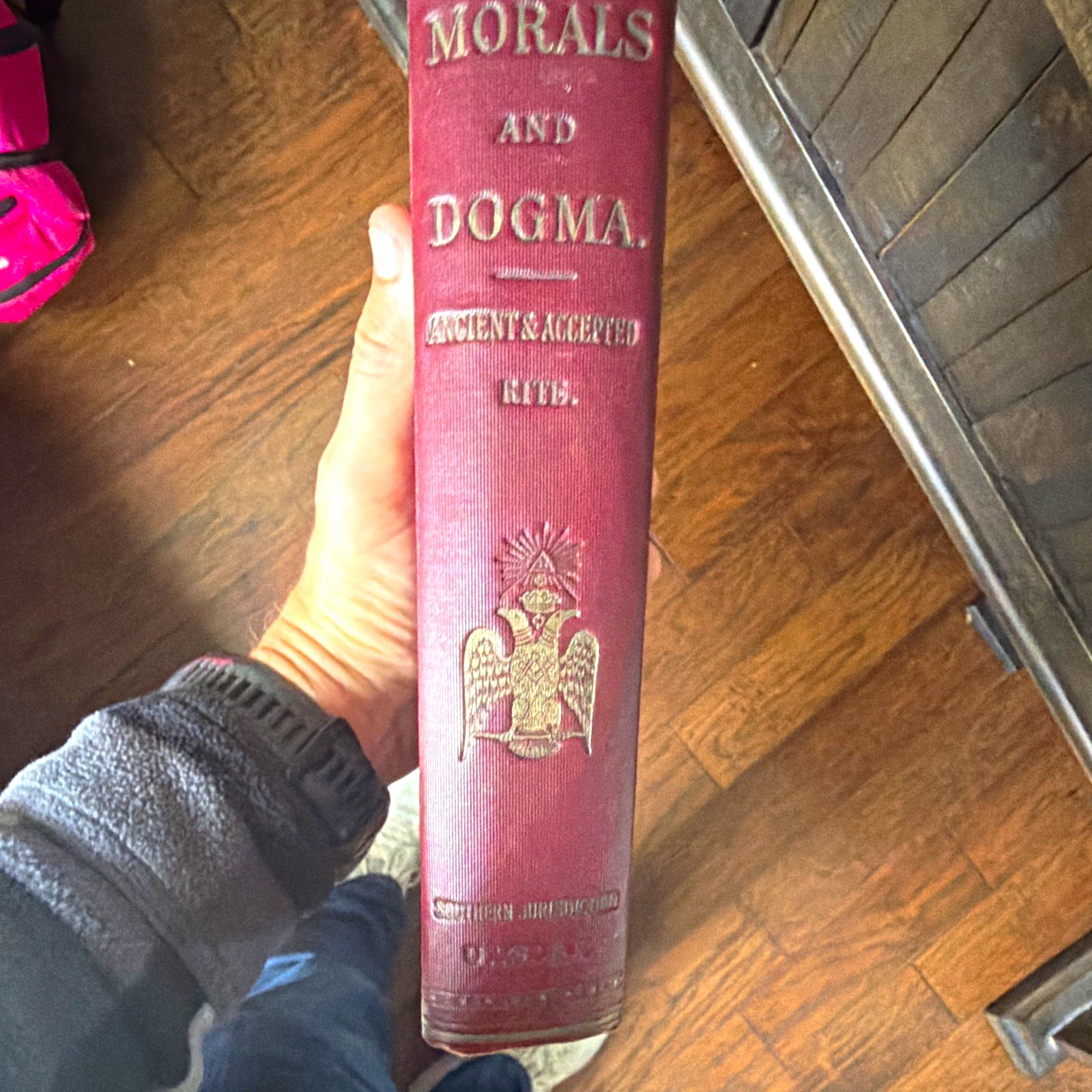 Antique 1906 Morals and Dogma Albert Pike Masonic Book Scottish Rite L.H. Jenki