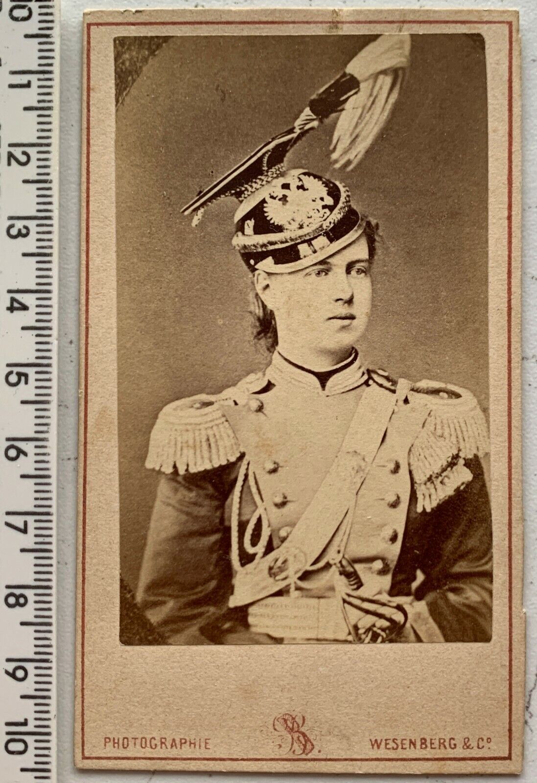 1870s CDV Vintage Russia Royalty Photo: Grand Duches Maria Alexandrovna Romanova