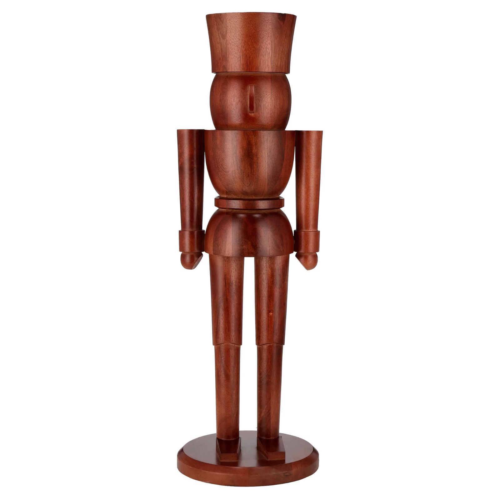 My Texas House Wood Nutcracker Christmas Decoration, Brown, 3 feet My Texas House Wood Nutcracker Christmas Decoration, Brown, 3 feet