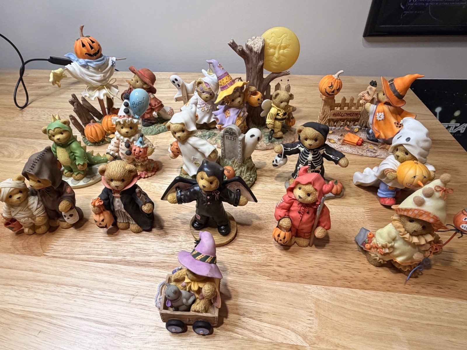 Cherished Teddies Halloween Collection Figurines 14 Piece set