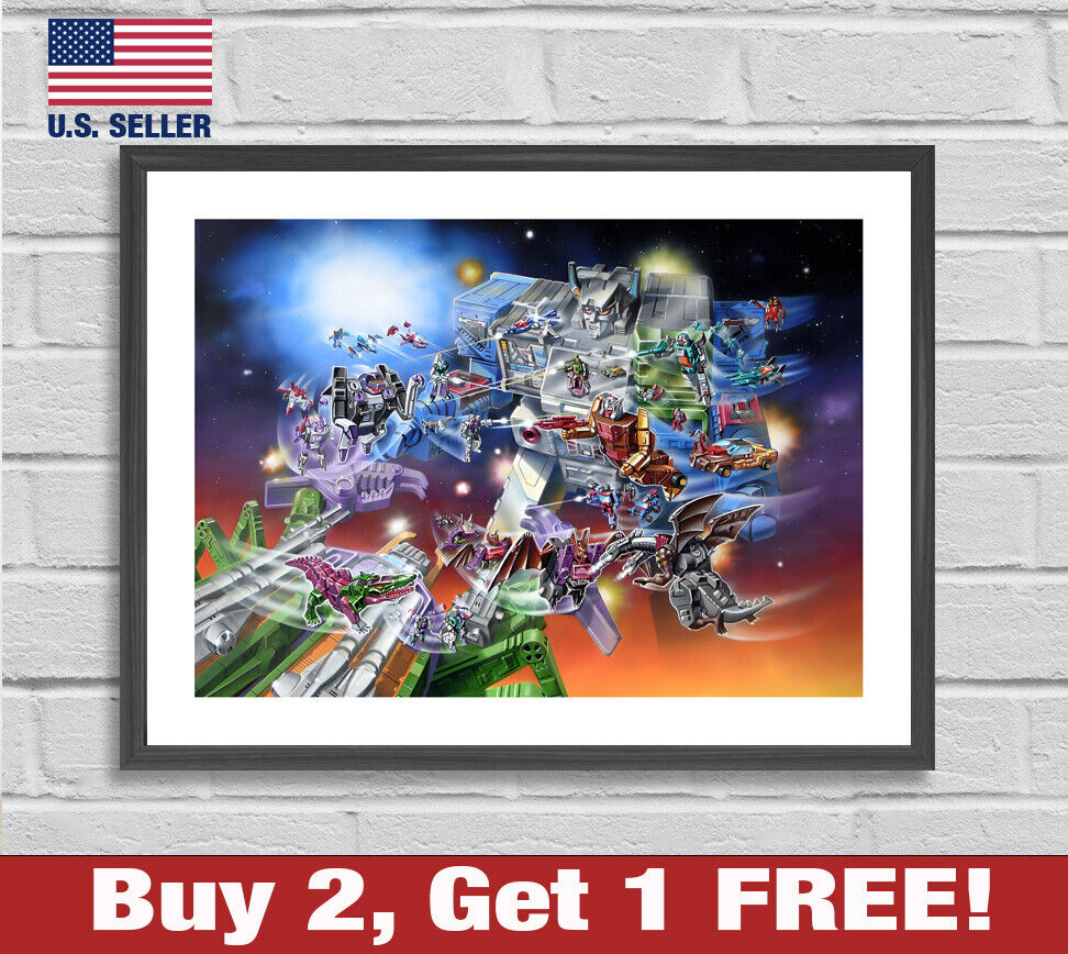 Transformers G1 Box Battle Artwork Poster 18\