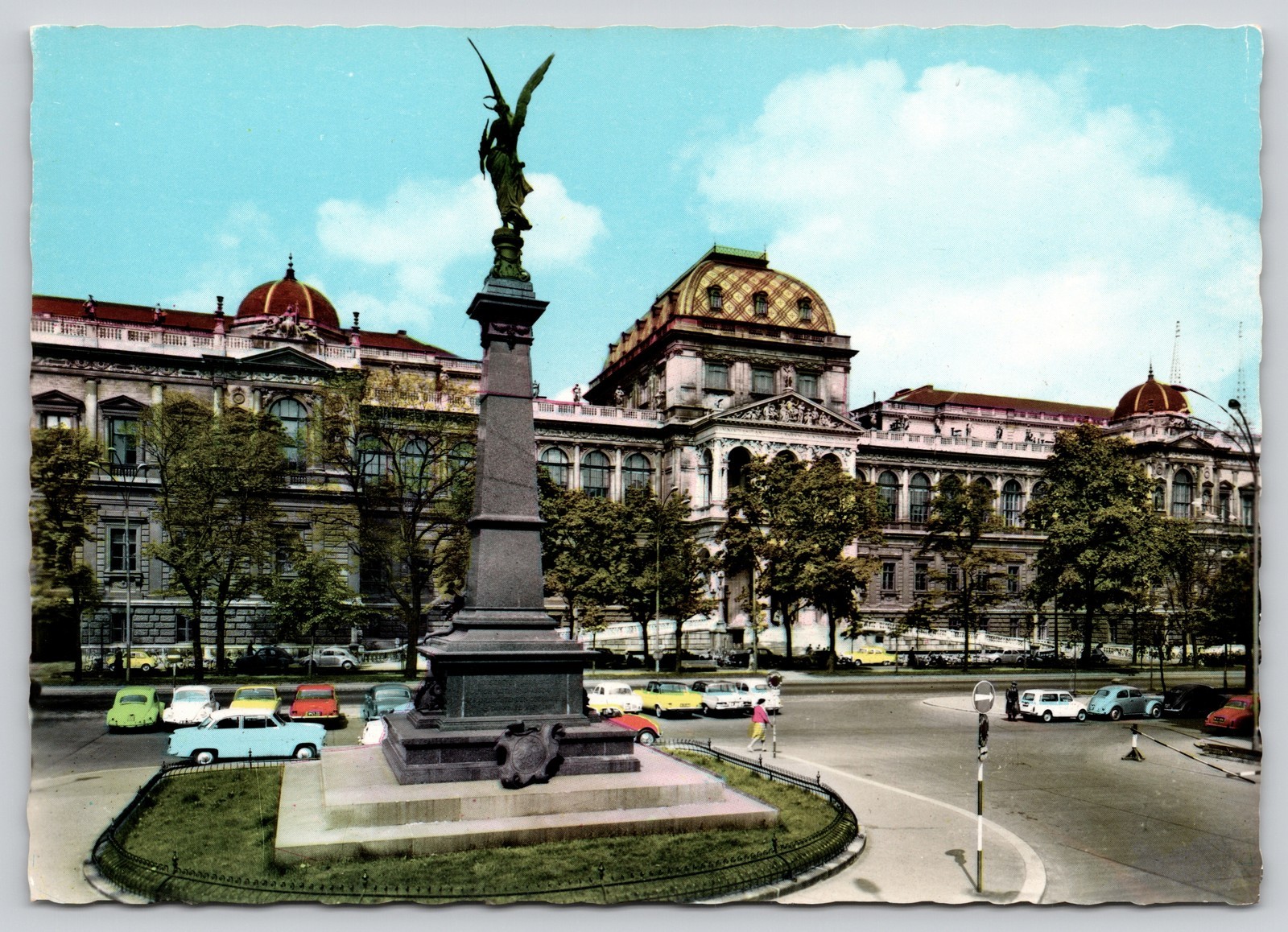 Liebenberg Monument Vienna University Main Building Vienna Austria Postcard