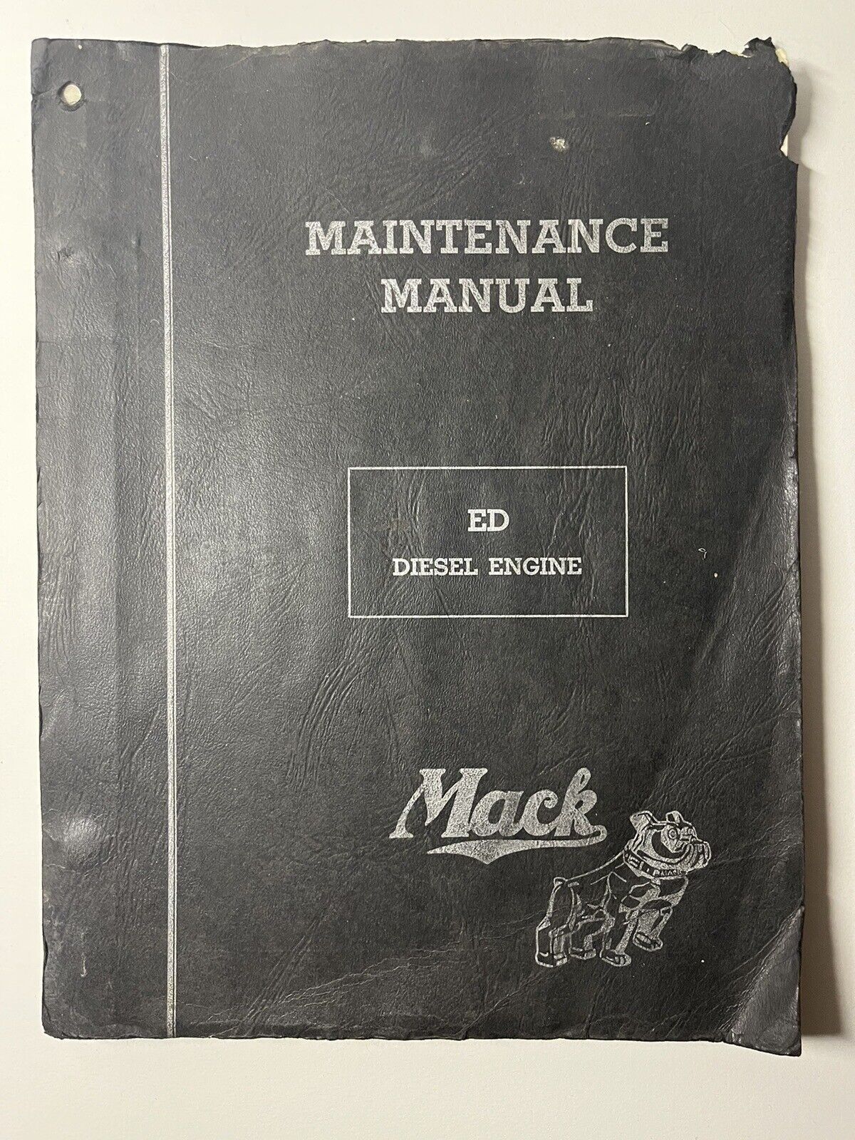 Vintage ED Mack Truck Diesel Engine Maintenance Manual