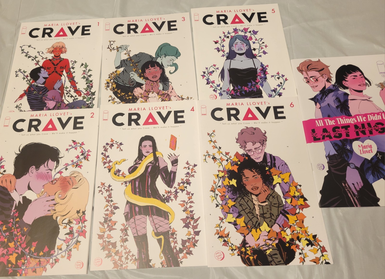 Crave #1-6 Complete Set (Image 2023) + All The Things We Didn't Do Last Night 