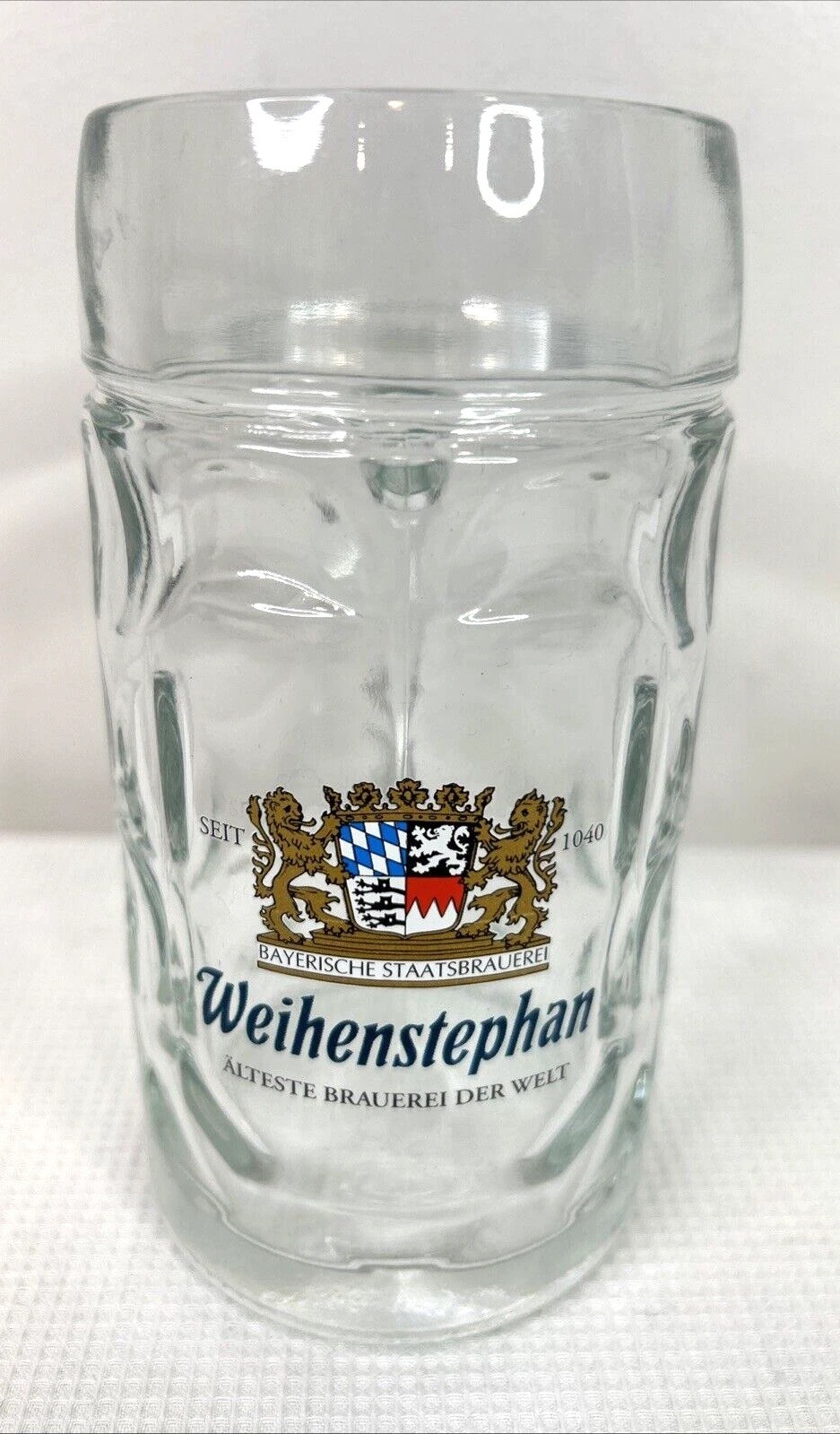 Weihenstephan German Bavarian 0.5 L Dimpled  Beer Glass Barware EUC
