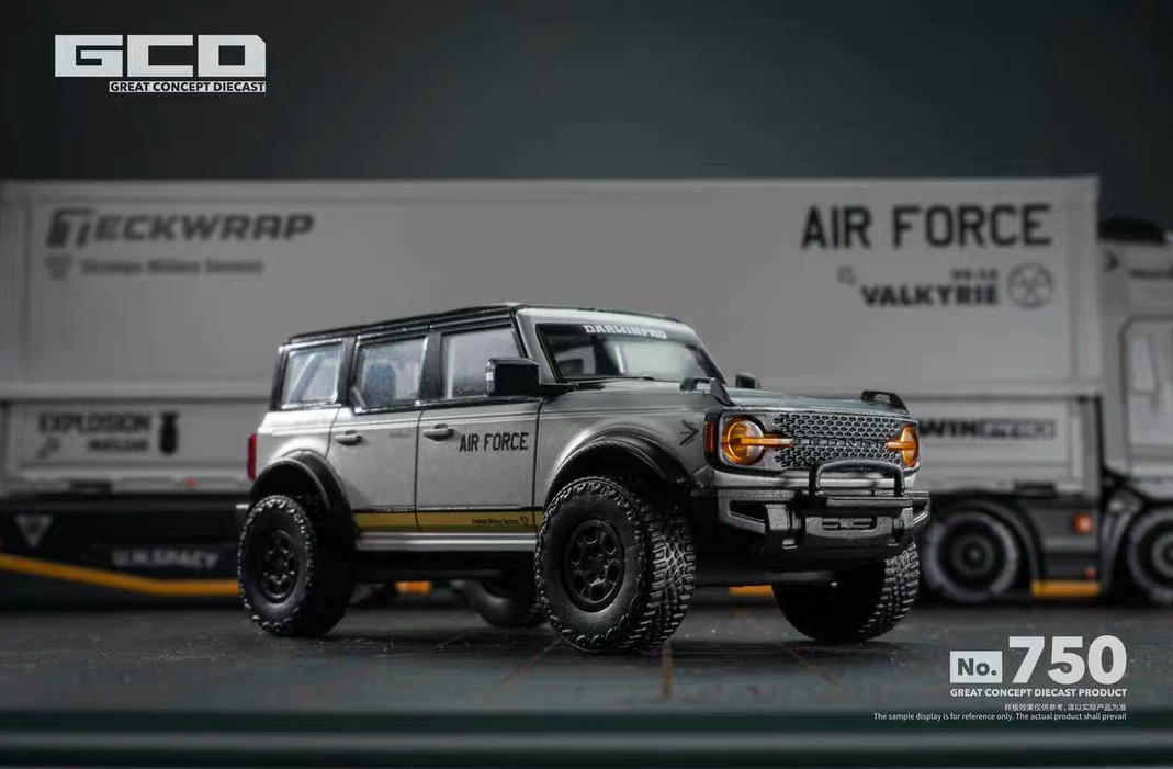 GCD 1/64 Ford Bronco DarwinPRO Air Force Gray Preorder GCD 1/64 Ford Bronco DarwinPRO Air Force Gray Preorder
