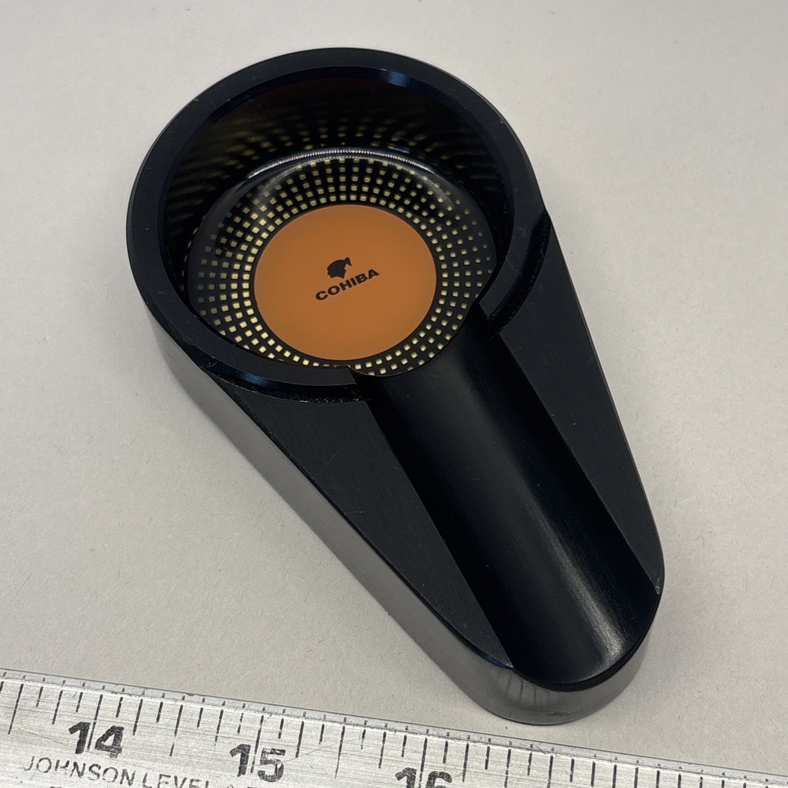 Cohiba Single Cigar Ashtray  5” Desktop Cigar Rest Black Felt Base