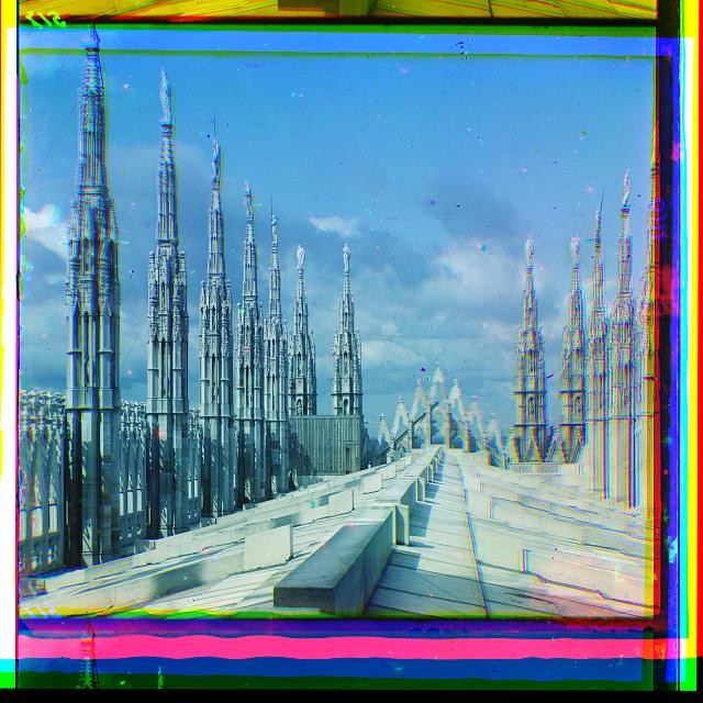 Photo:Milan Italy Milan Cathedral Rooftop Spires 1900s