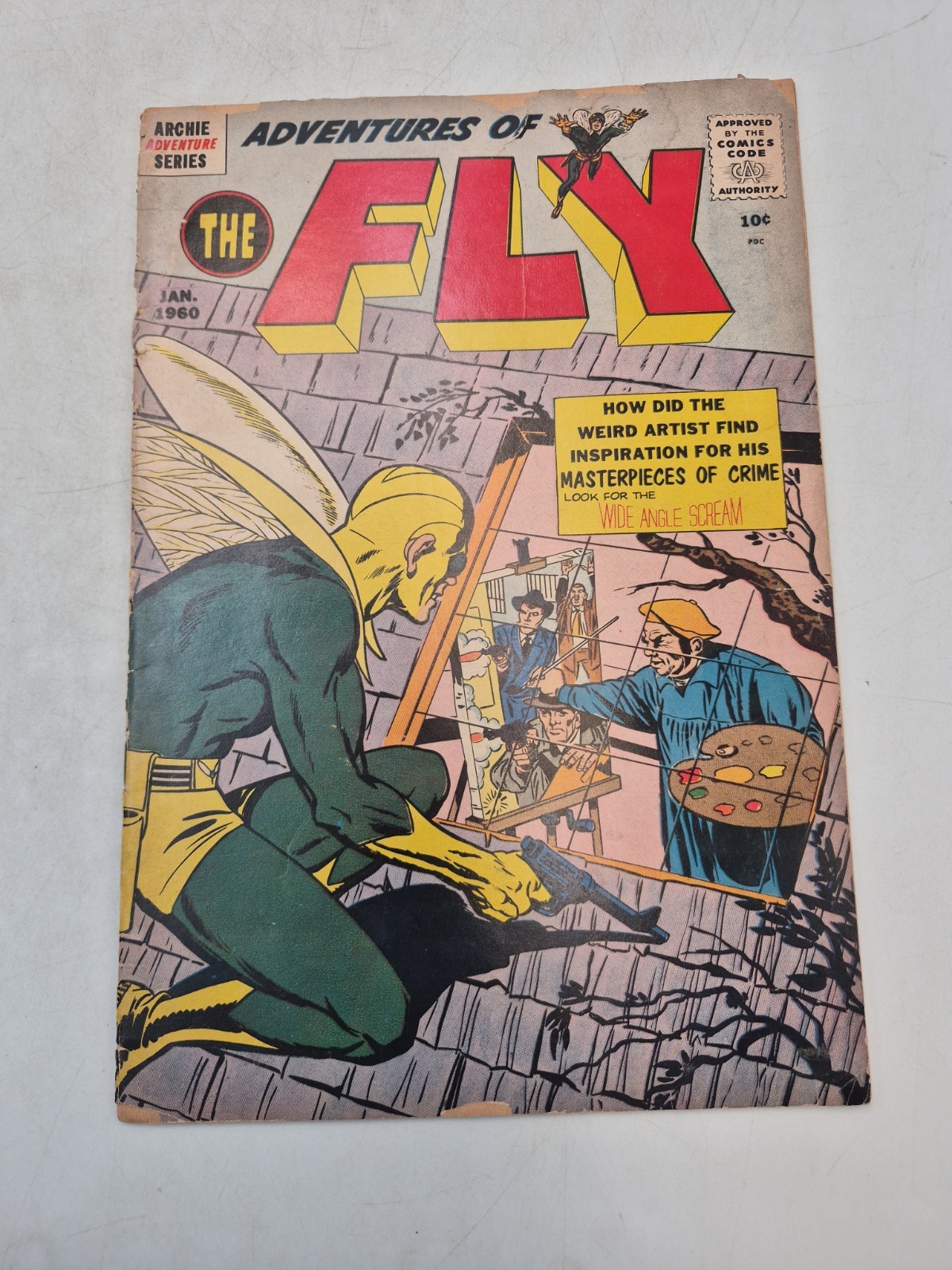 ADVENTURES OF THE FLY #4 1960 Archie Early Neal Adams Cover READ 