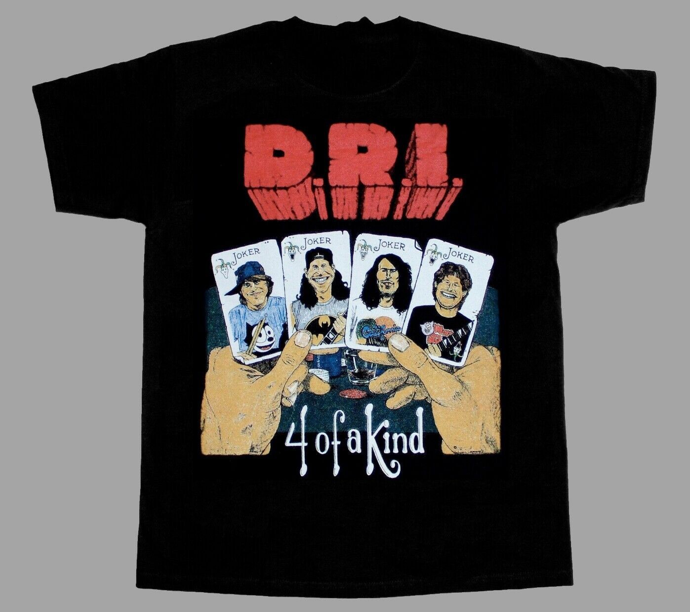 D.R.I. DRI FOUR OF A KIND DIRTY ROTTEN Black Men All size Shirt