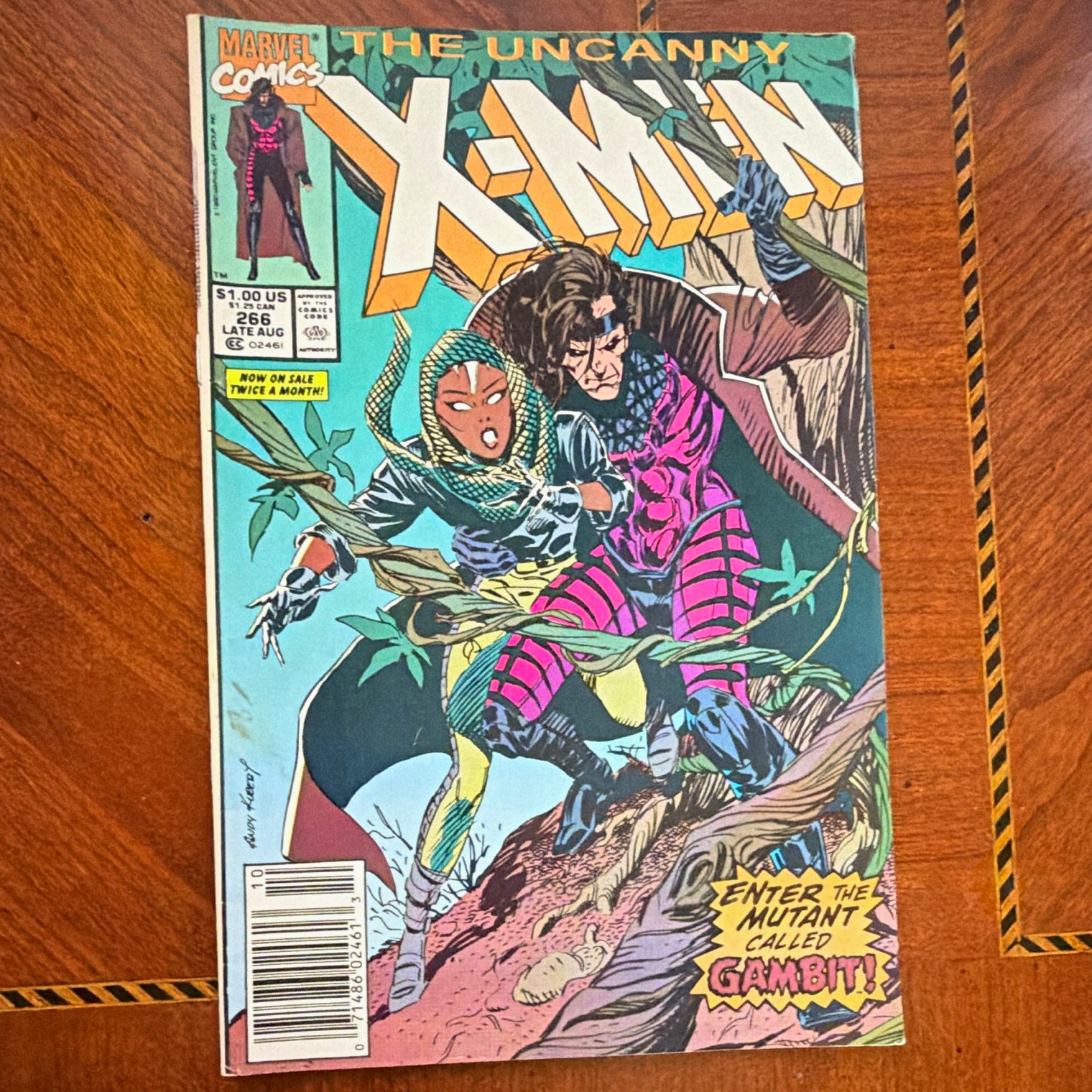 Marvel Comics Uncanny X-Men #266 (1990) Newsstand Variant Gambit Claremont
