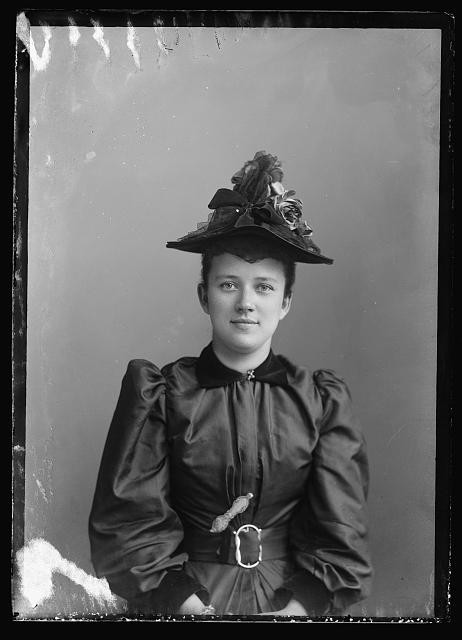 Photo:Mrs. E.S. Conner Portrait Woman Hat 1891-1894