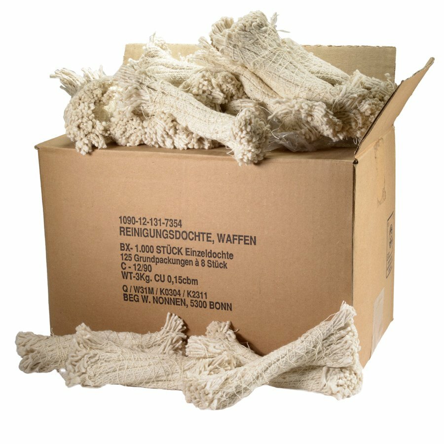  Org. Germany Army - Case of German Mop-Packs, 12.000 Cleaning-wicks