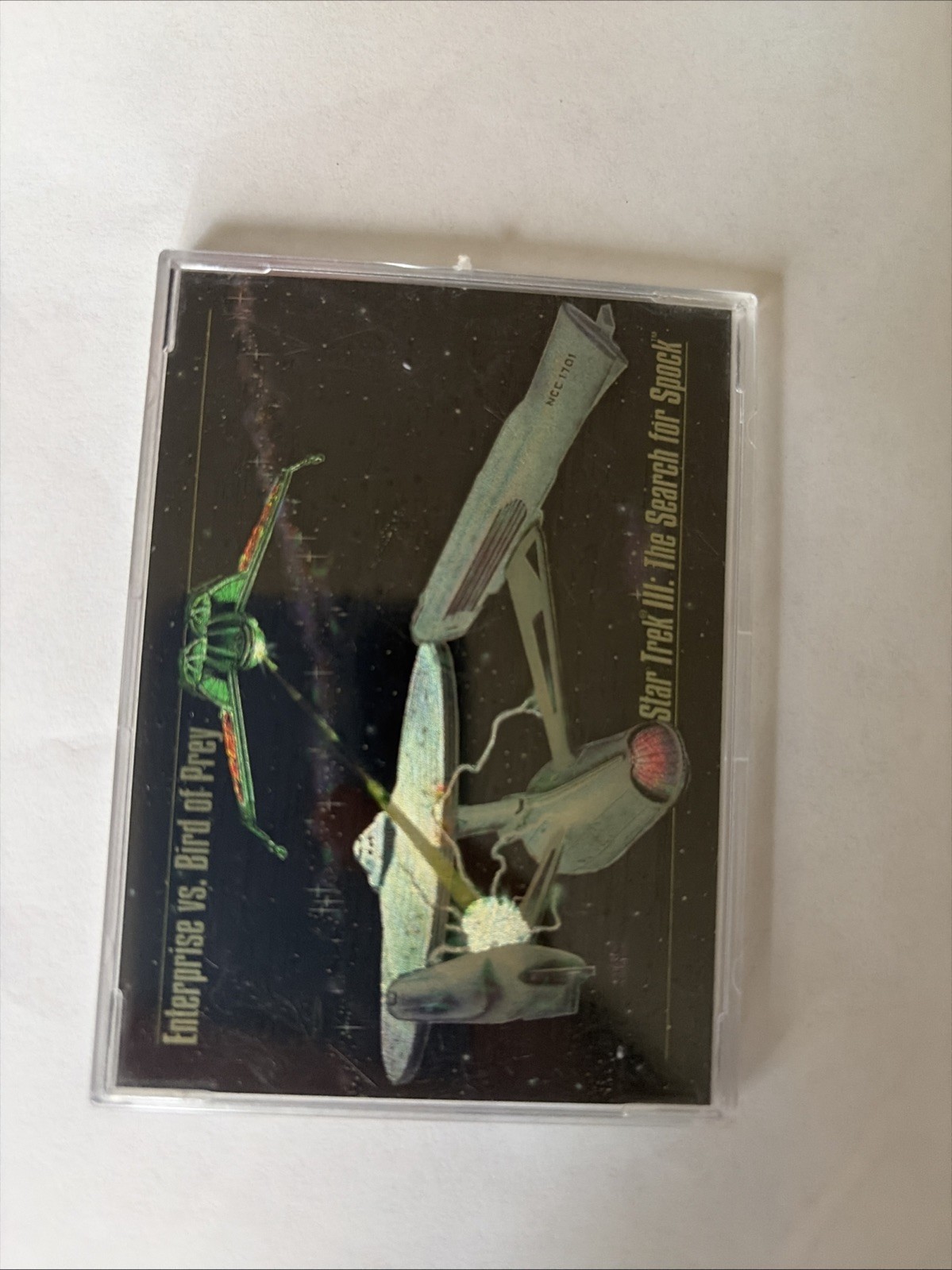 Enterprise vs. Bird of Prey 1993 Skybox Master Series Star Trek S-4