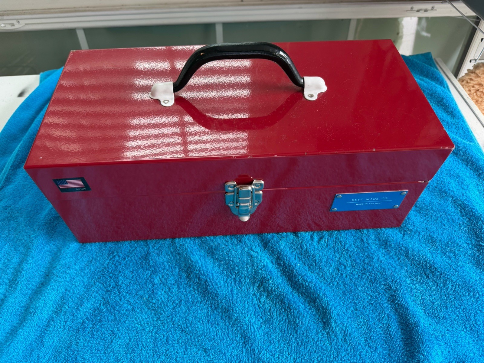BEST MADE CO 15” TOOLBOX | RED STEEL 15 x 7 x 5.5