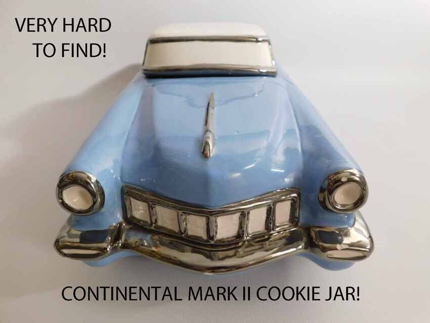 VERY SCARCE VINTAGE LINCOLN CONTINENTAL MARK II CLASSIC CAR AUTO COOKIE JAR