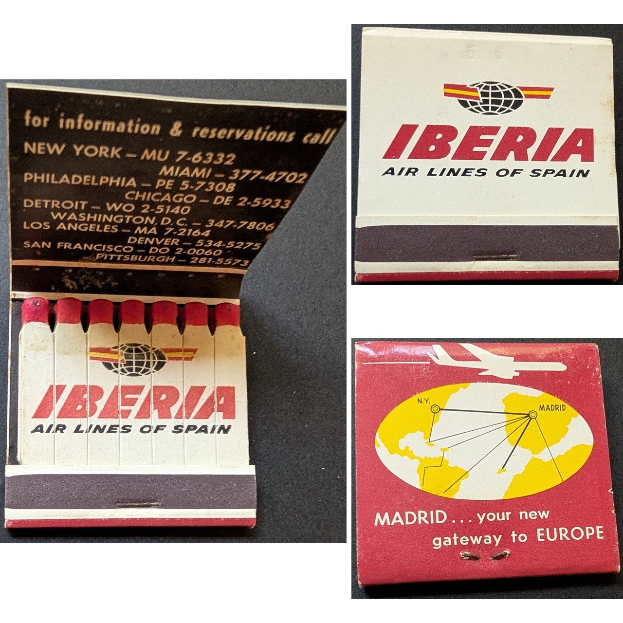 Feature Matchbook Iberia Air Lines of Spain