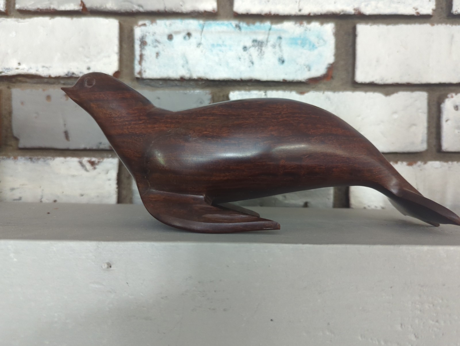 Ironwood Hand Carved Wooden Seal Figurine 10\