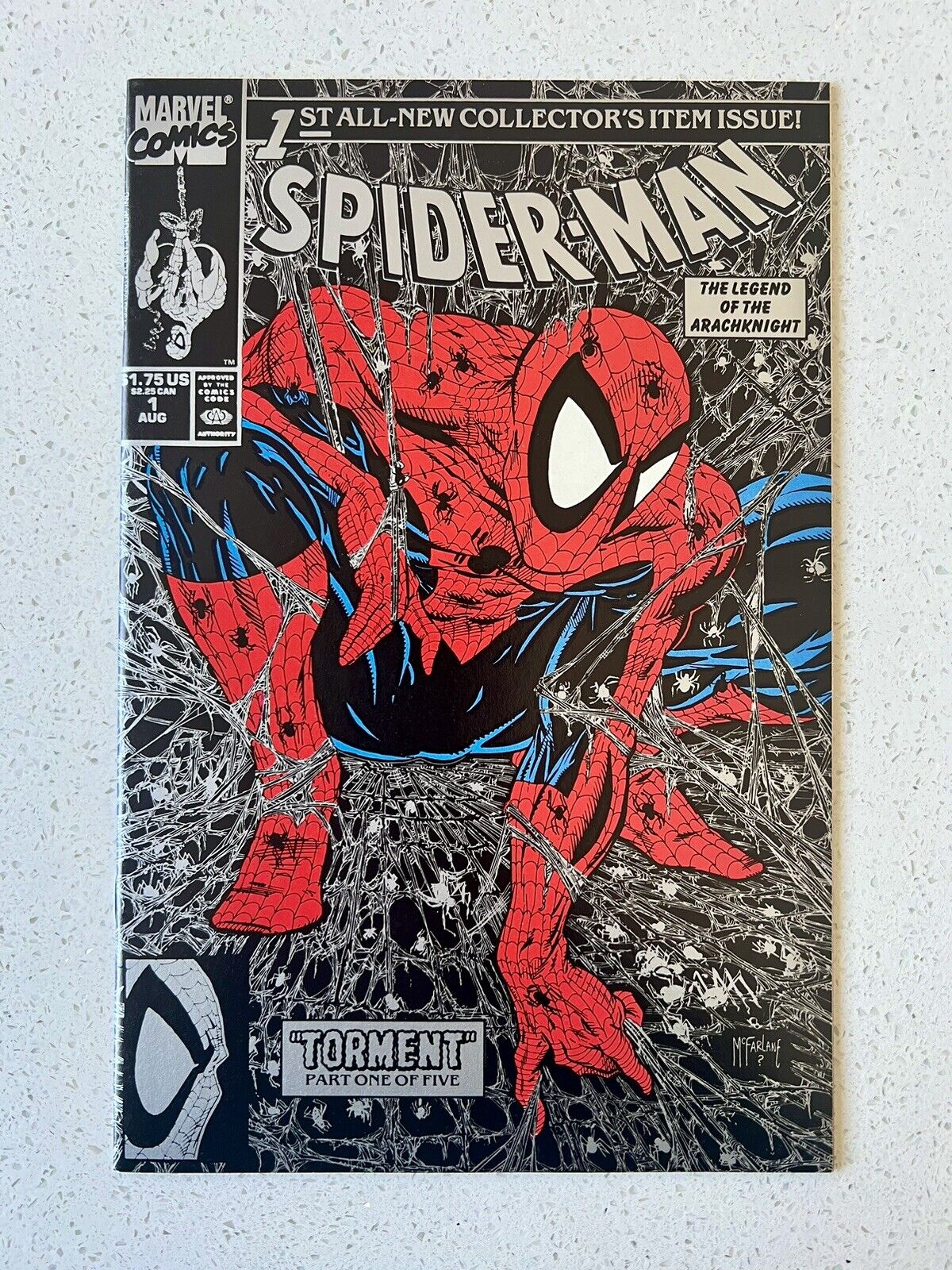 Spider-Man #1 Silver Edition- Todd McFarlane Key Issue