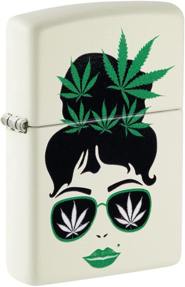 Zippo Sunglass Girl Glow In The Dark 49837 Zippo Sunglass Girl Glow In The Dark 49837