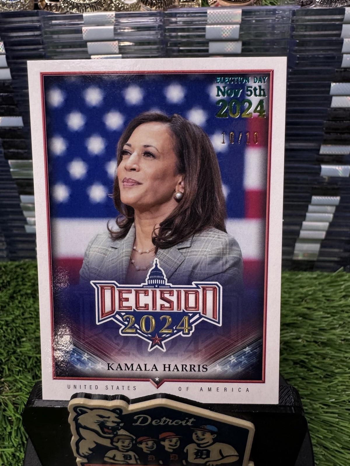 2024 Decision Kamala Harris Election Day 10/10 Bookend Foil SP Card #2