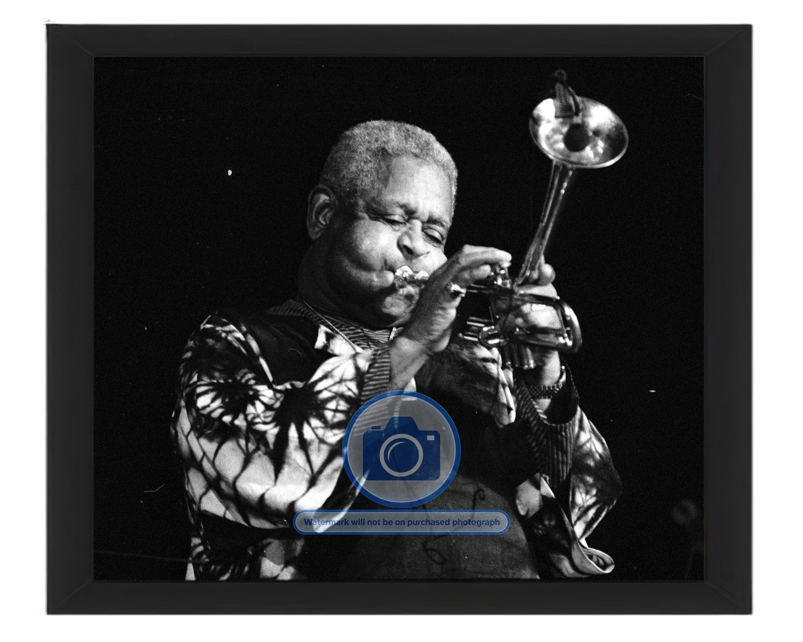 DIZZY GILLESPIE TRUMPET JAZZ CONCERT DEAUVILLE FRANCE 1991 8X10 FRAMED PHOTO