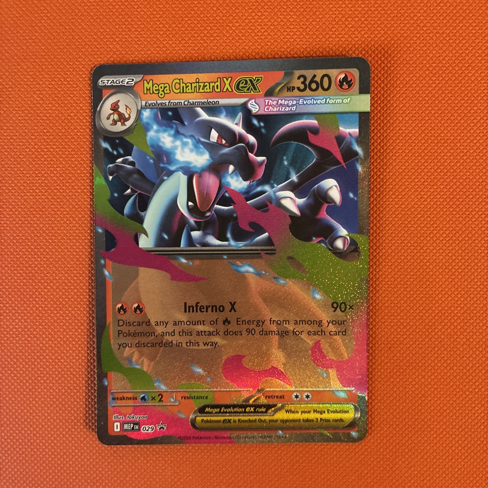 Pokémon TCG Mega Charizard X EX 029/108 Ultra Rare Holo
