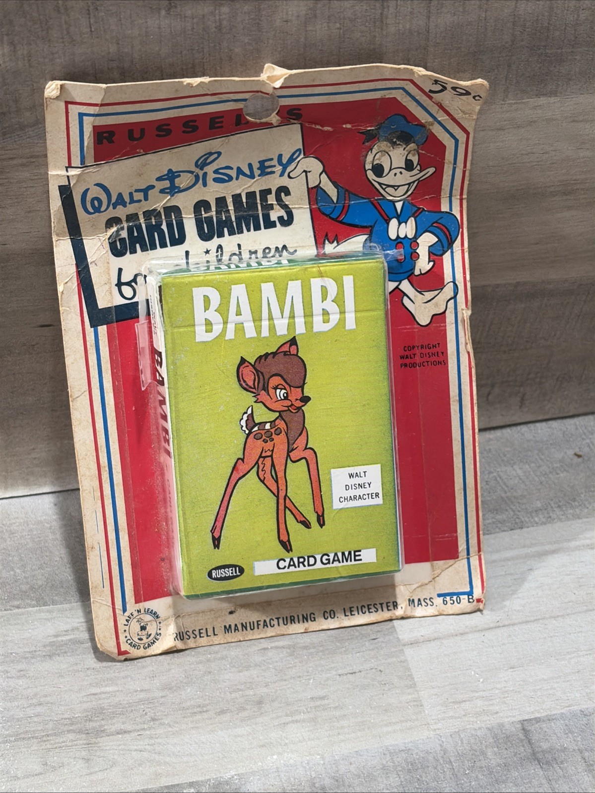 Vintage Russel Walt Disney Bambi Playing Card Game Bambi 1965 Vintage Russel Walt Disney Bambi Playing Card Game Bambi 1965