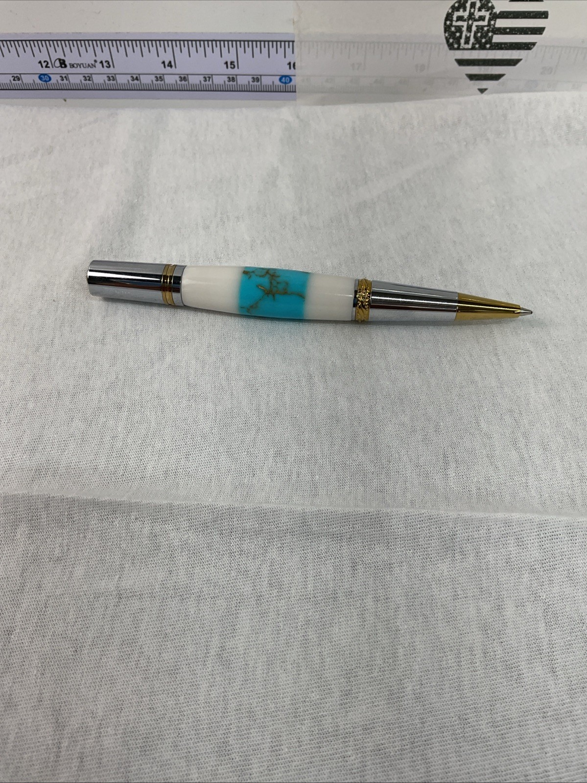 GORGEOUS HQ HANDMADE BROADWELL ART DECO  ACRYLIC BP PEN