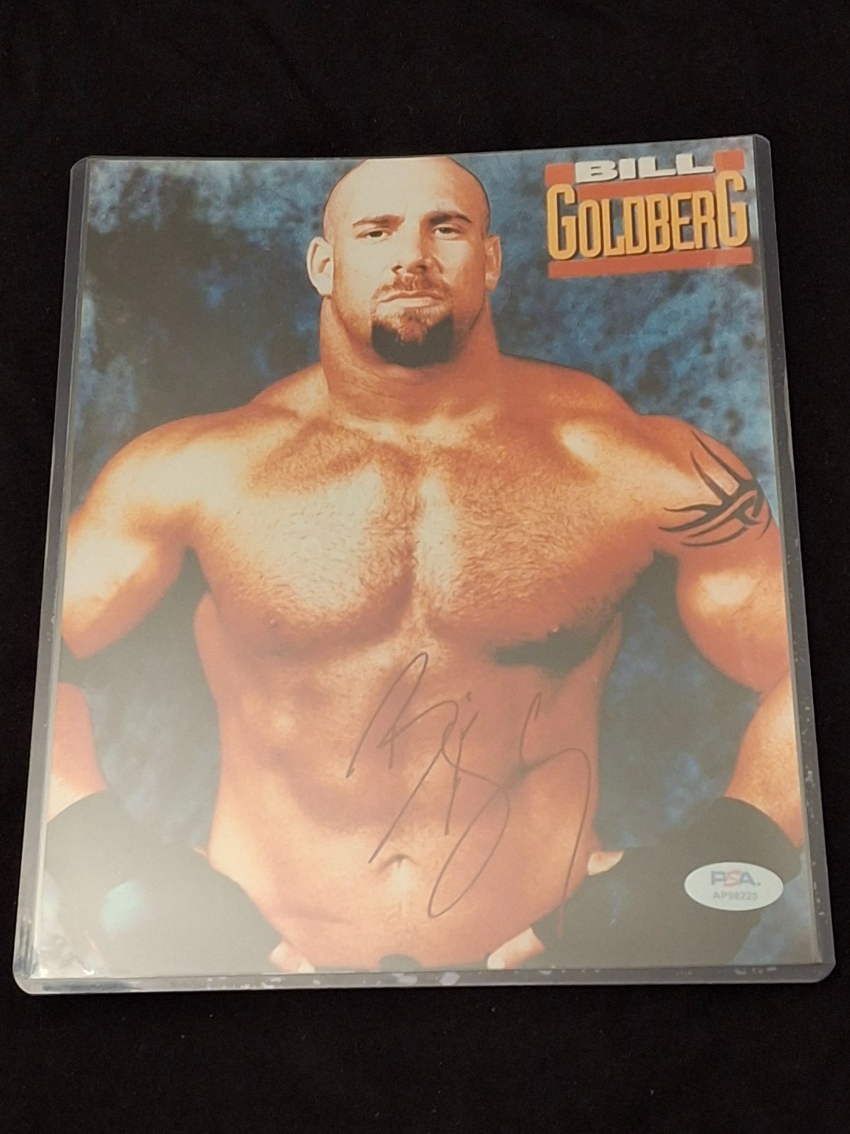BILL GOLDBERG WRESTLING LEGEND AUTHENTIC HAND SIGNED AUTOGRAPED 8x10 PHOTO PSA