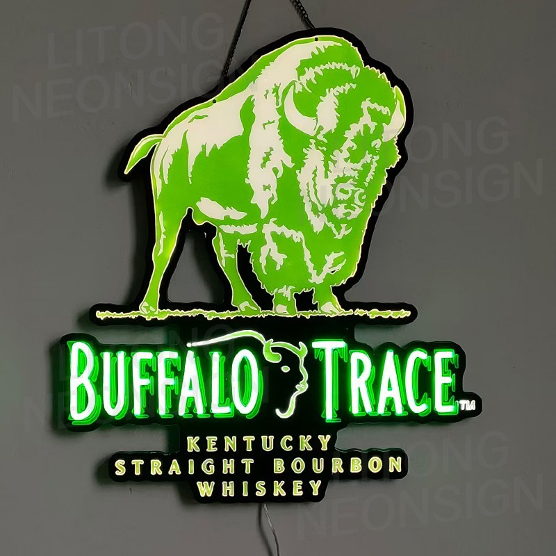 US STOCK Buffalo Trace Whiskey LED Neon Sign 23\