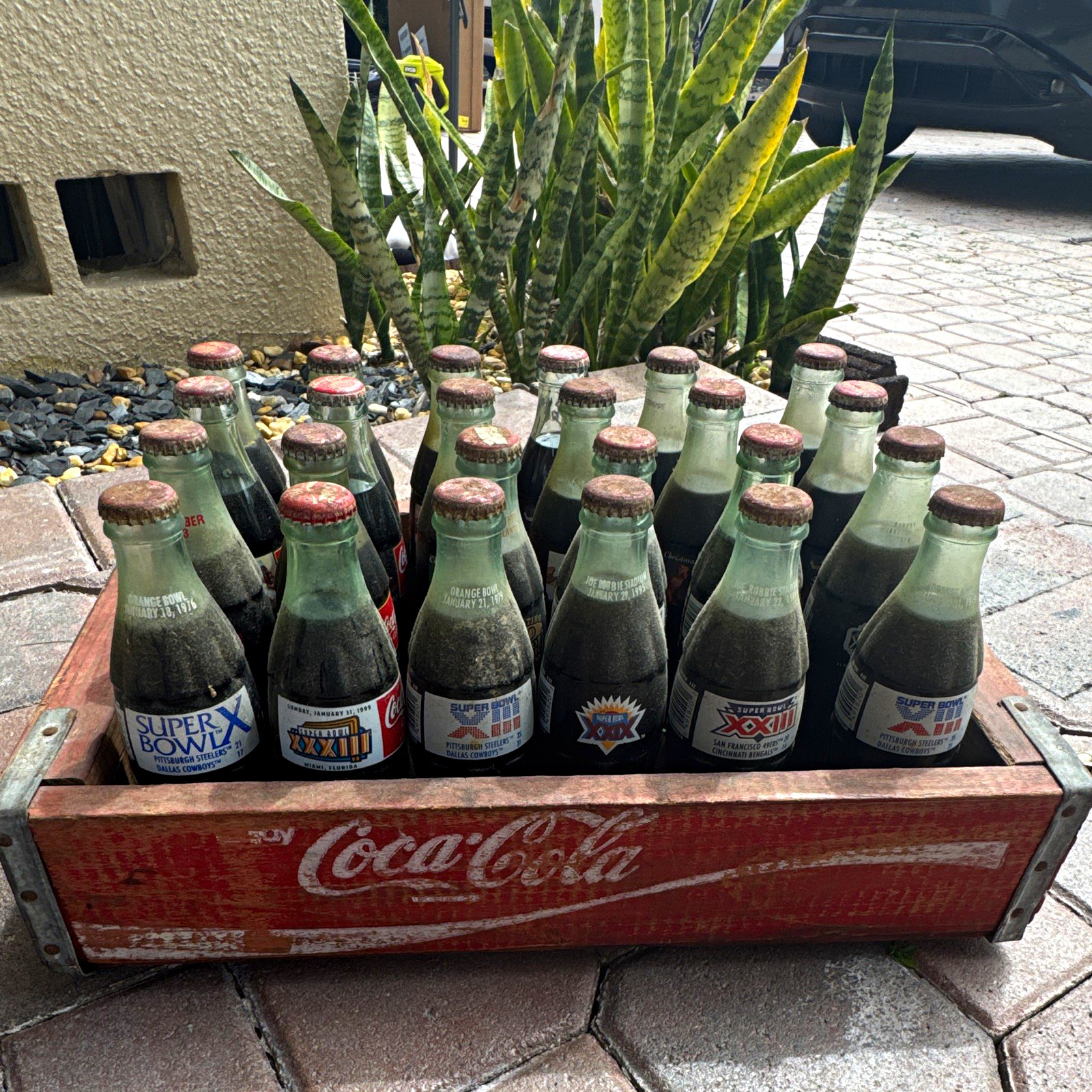 Vintage Coca-Cola 24-Bottle Commemorative Collection + Wooden Crate — $195 Vintage Coca-Cola 24-Bottle Commemorative Collection + Wooden Crate — $195