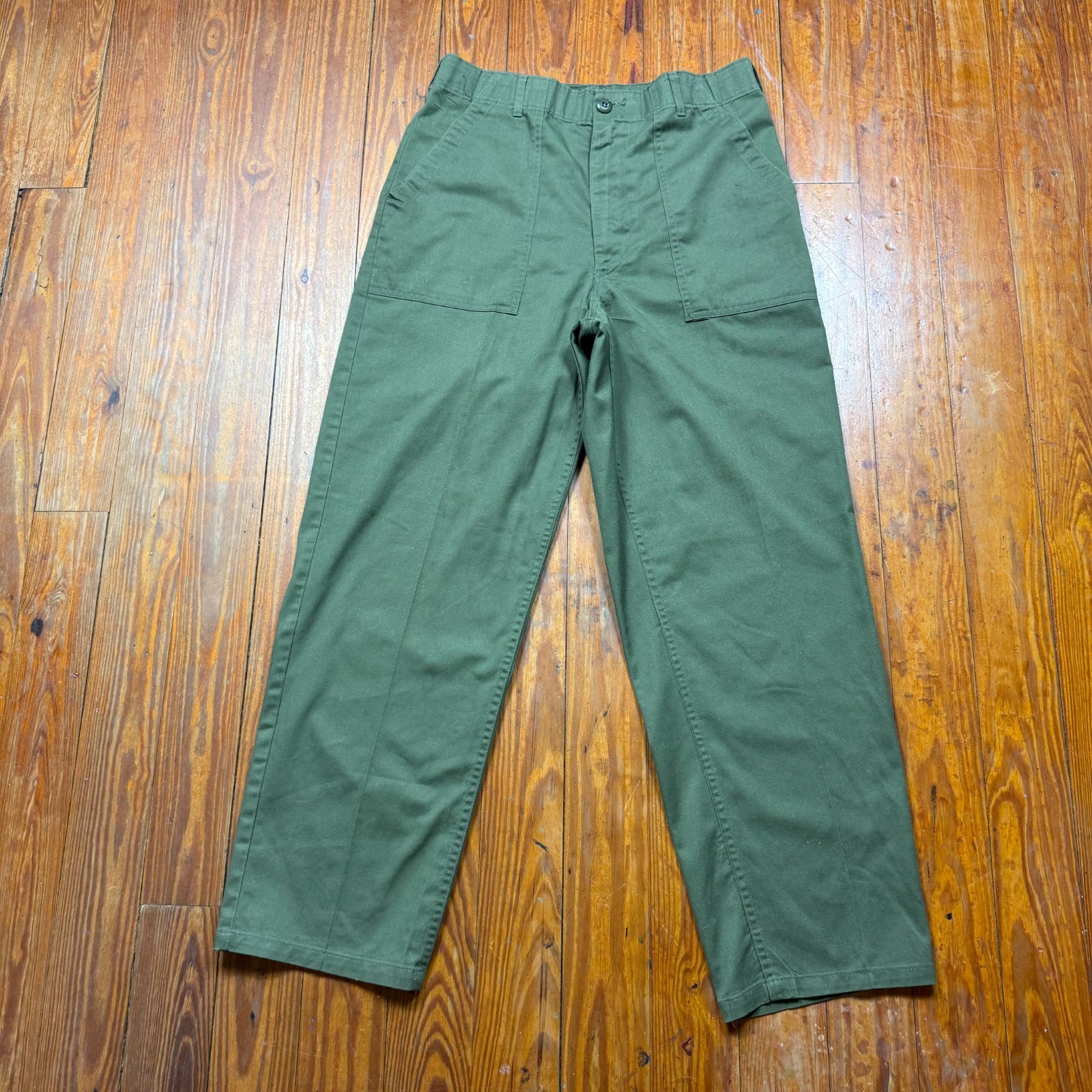 Vintage US Military OG-507 Utility Pants Mens Size 32x29 Green Serval 70s
