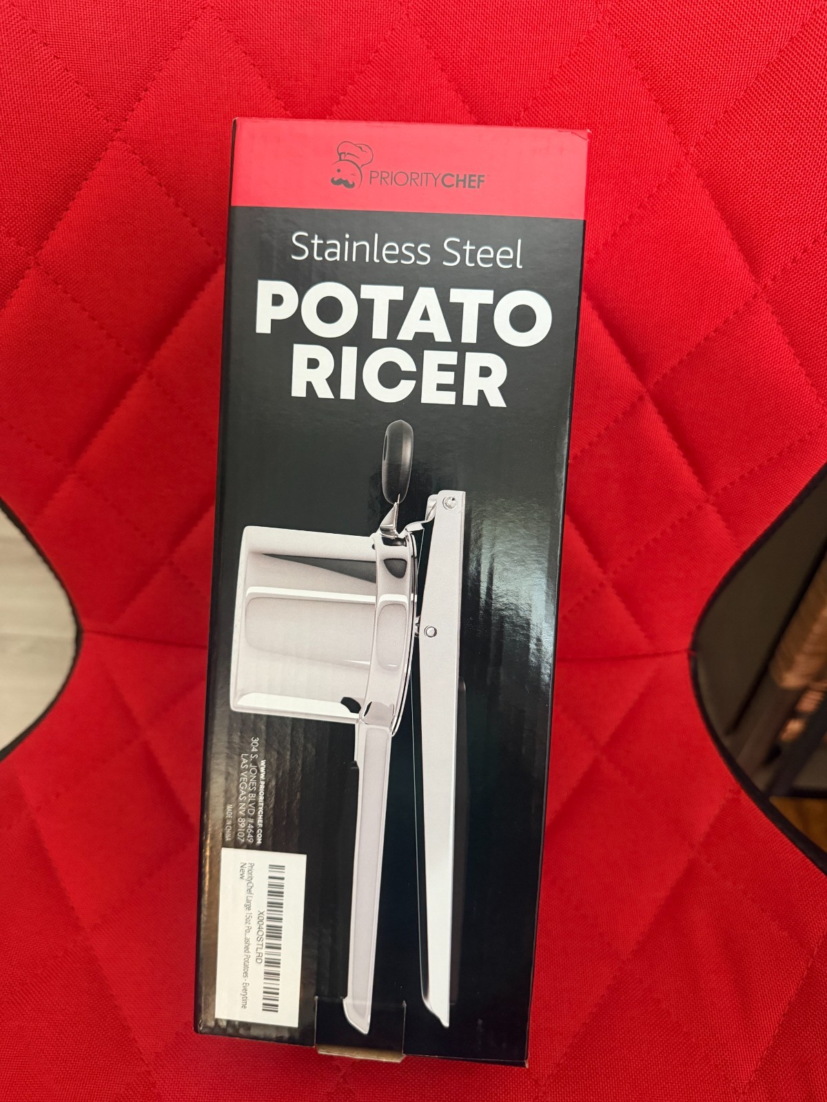 Prioritychef Large 15Oz Potato Ricer, Heavy Duty Stainless Steel Potato Masher a