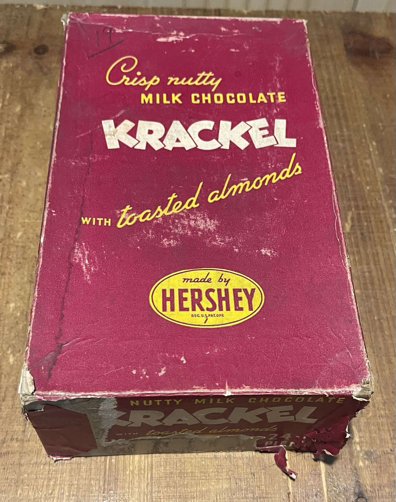 Rare 1938-1939 Hersheys Original Krackel Red Box