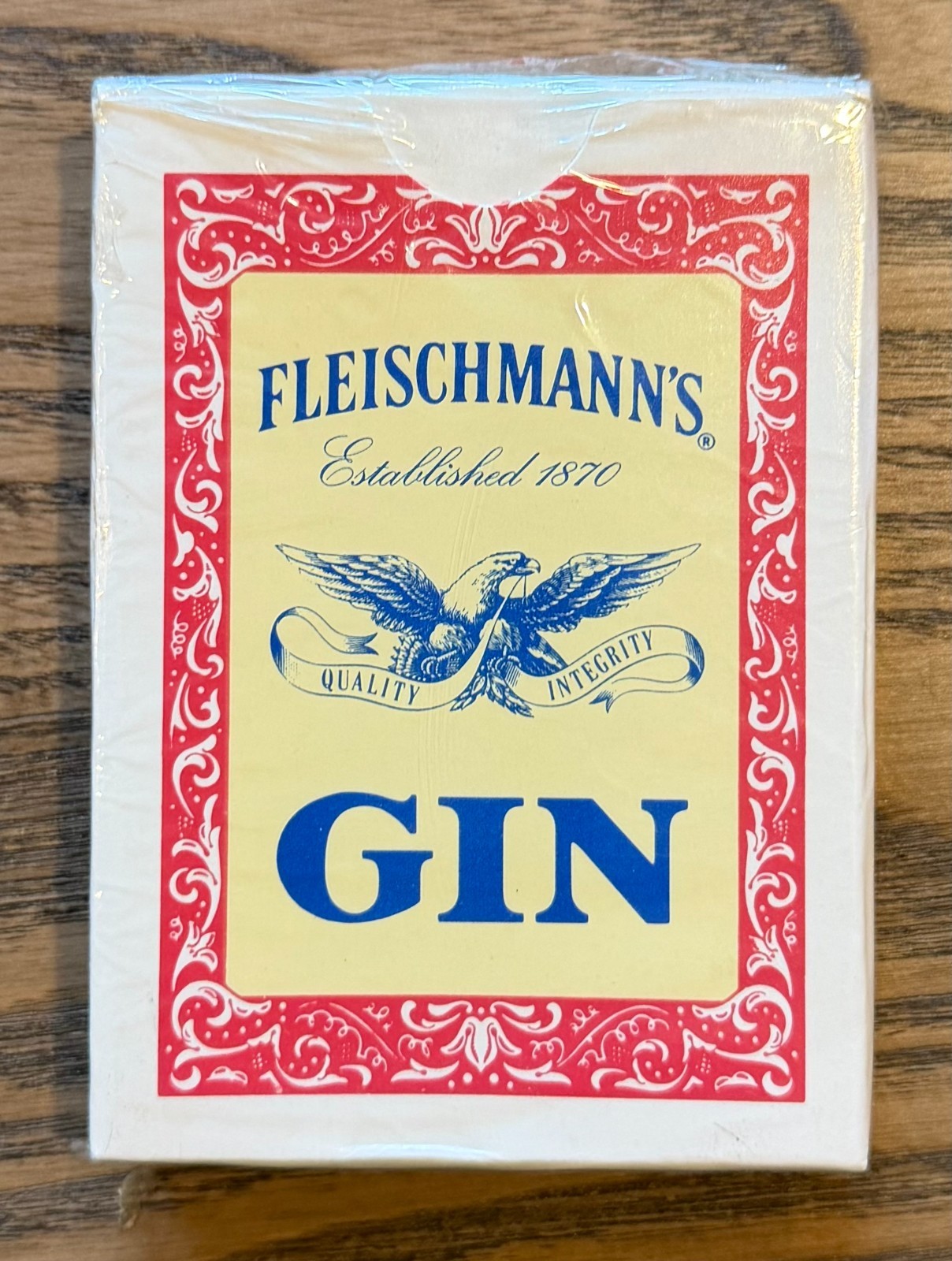 Fleischmann\'s Gin Poker Playing Cards Vintage Made In USA - SEALED