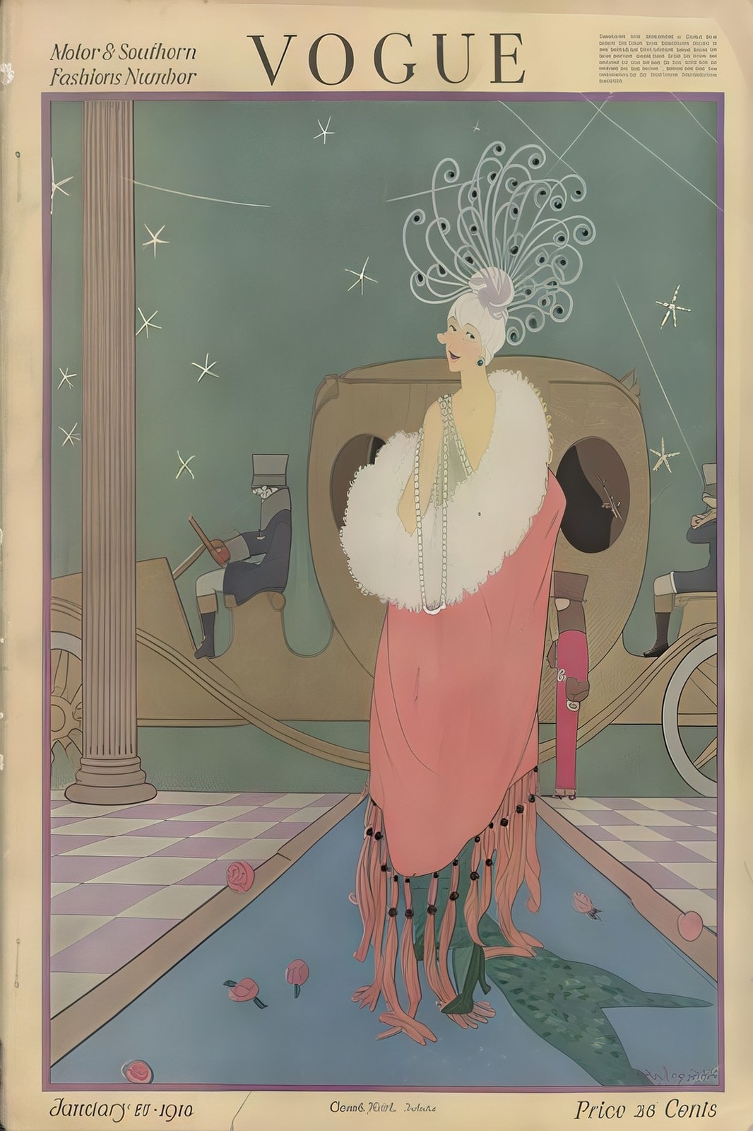 Vogue (1910) Art Print Poster - 16x24” 🗞️ Early 20th Century Decor 🤯💯