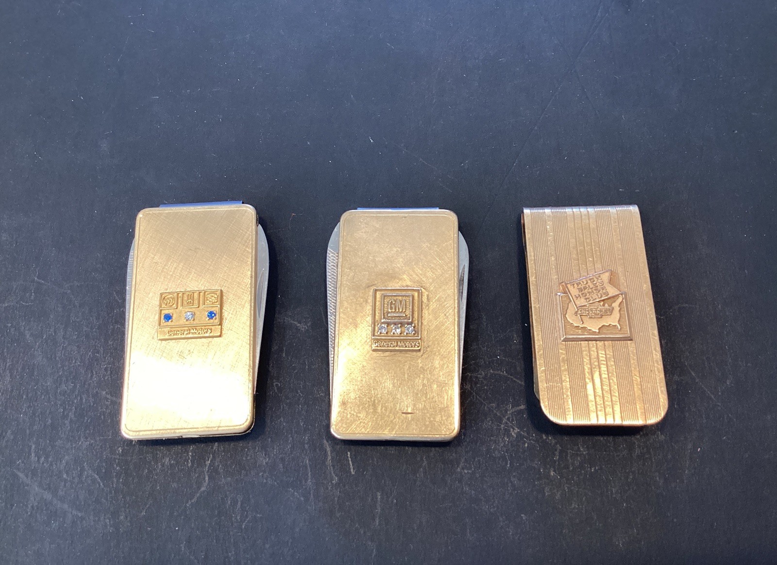 3 GM/ Chevy Employee Service Money Clip/ Pen Knife Truck Sales Club 12K GF 3 GM/ Chevy Employee Service Money Clip/ Pen Knife Truck Sales Club 12K GF