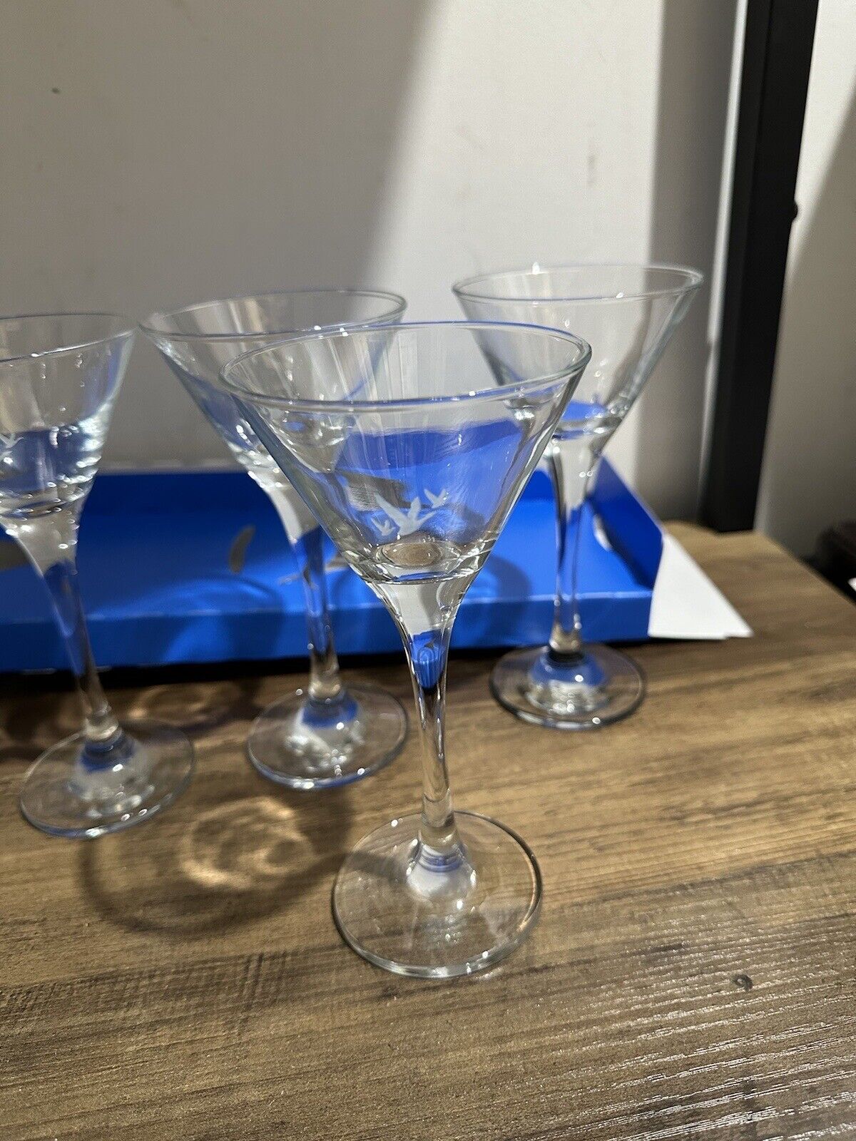 New 2023 Limited Edition Grey Goose Crystal Martini Glasses Set of 2 Glasses